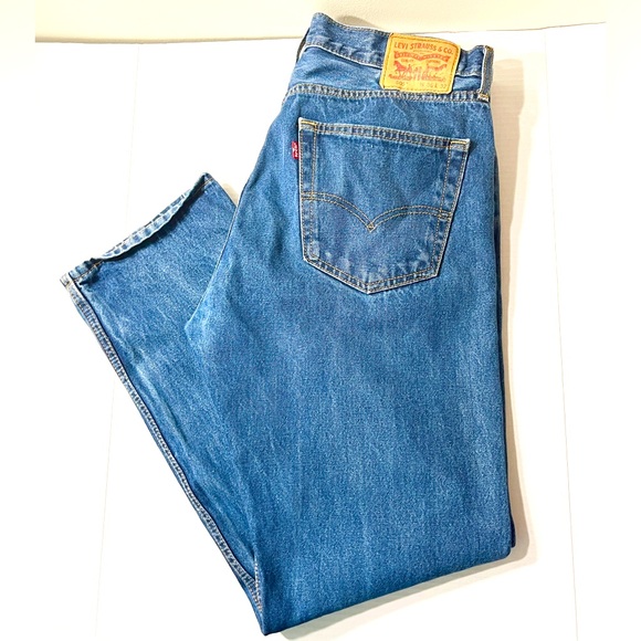 Levi’s 505 Jeans Men’s 36/32 Classic Fit Straight Leg‎ Americana Heritage - Picture 1 of 5